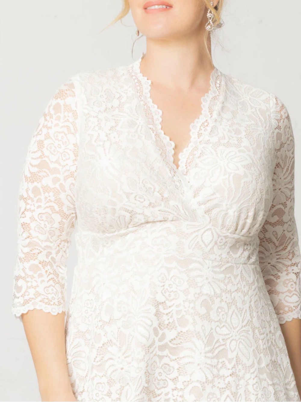 Kiyonna Bridal lace dress size 1 (2xl) classy and elegant